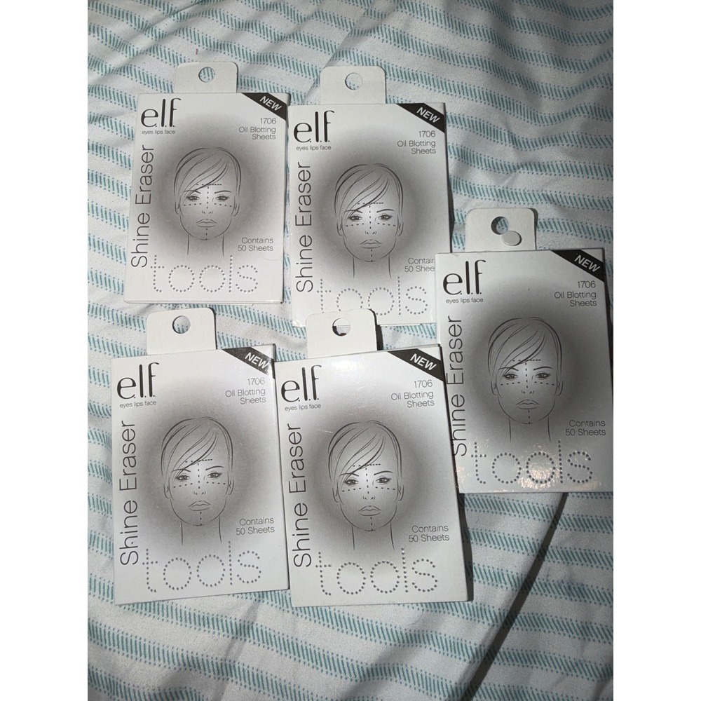 elf Shine Eraser Oil Blotting Sheets 1706 Green Tea Extract 5 sets face‎ remover